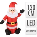 Aufblasbarer LED-Weihnachtsmann - 120 cm - für den Innen- und Außenbereich