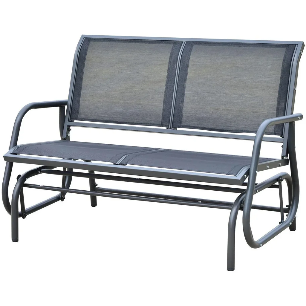 Schaukelbank 2-Sitzer Gartenbank Metall