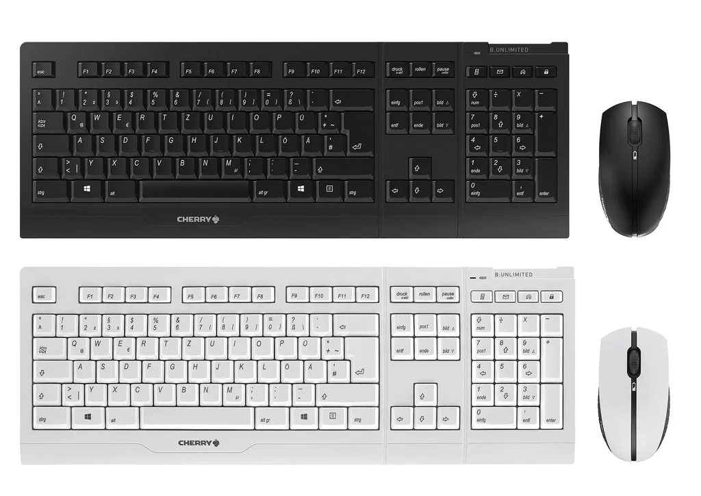 Kabelloses Tastatur-Maus-Set B.UNLIMITED 3.0 silber/weiß