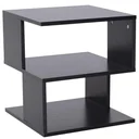 Beistelltisch Betttisch mit modernes Design, Spanplatte, Schwarz, 40x40x43 cm