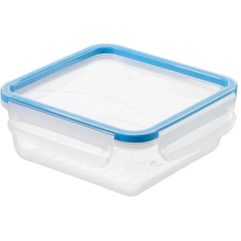 Mehrzer - Frische Schüssel 0,8 Liter - Quadratisch - Click-and-Lock - Blau