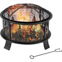 Feuerkorb mit Deckel 60 x 46 cm