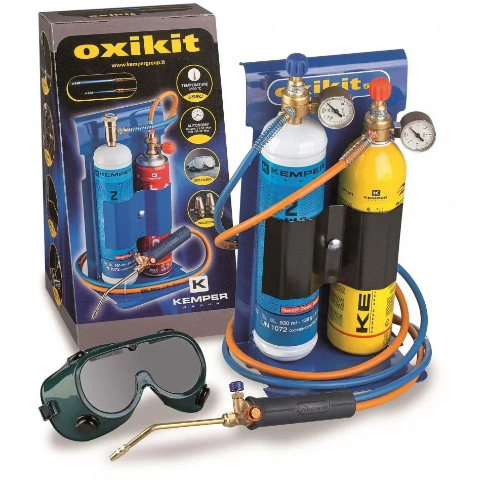 555KM Autogen-Schweiß- und Lötbrenner Komplett-Set mit Nanometer - 110Bar Nova-Set - max. 3300°C