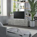 TV-Schrank 120x34x30 cm Spanplatte betongrau
