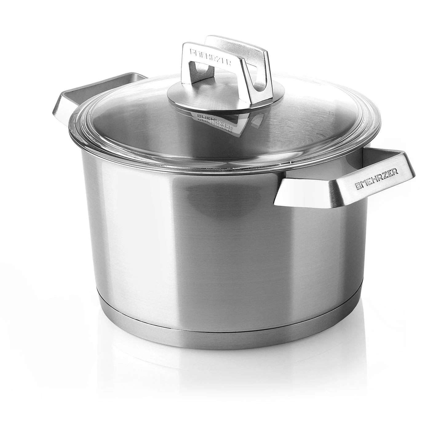 Mehrzer Premium - Hoher Kochtopf mit Deckel - 24 cm - Edelstahl