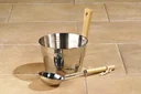 Exklusives Aufguss-Set Edelstahl