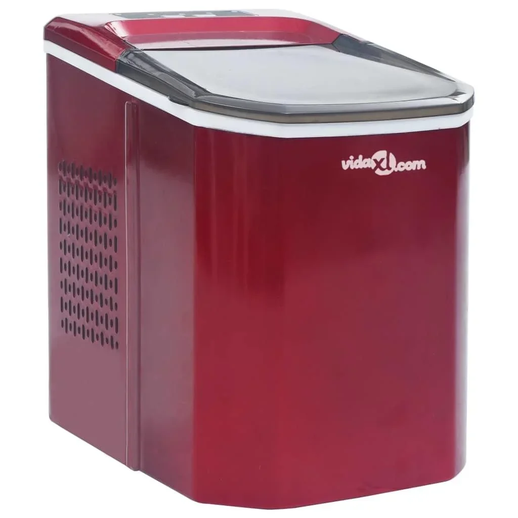 Eiswürfelbereiter 1,4 L 15 kg/24 h rot
