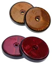 Reflektor, orange, rund, 2 Stück