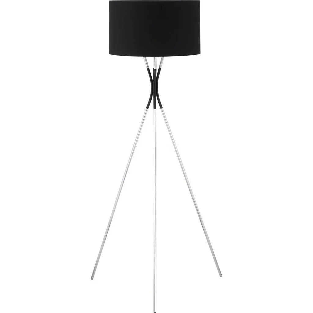 Stehlampe Wohnzimmer Tripod Stehleuchte 40W moderne Standleuchte mit E27 Fassung Stoffschirm Metallfuß für Schlafzimmer