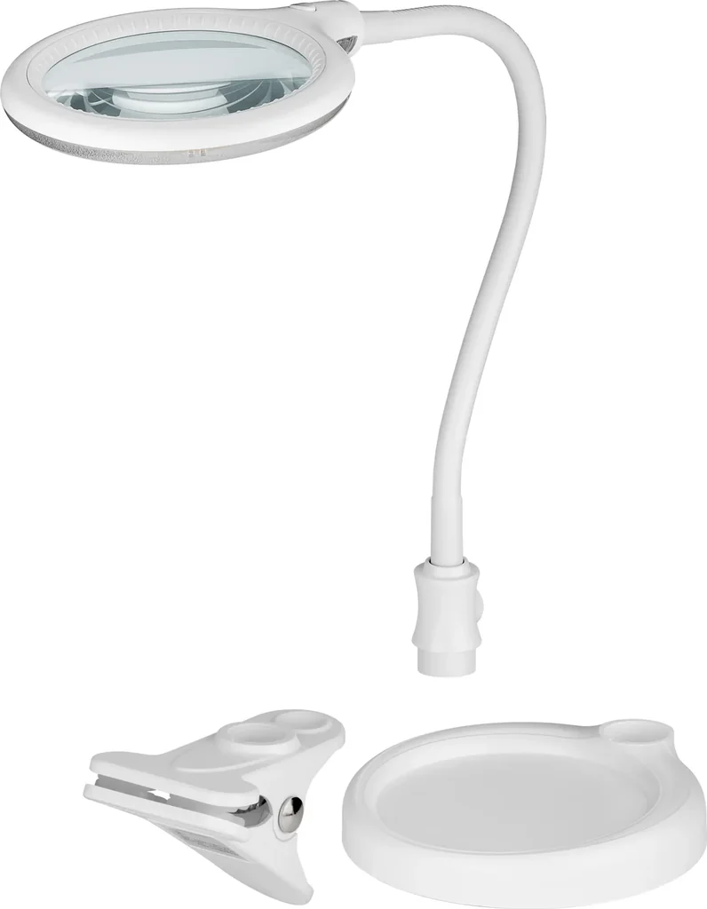 LED Stand/Klemm-Lupenleuchte, 6 W