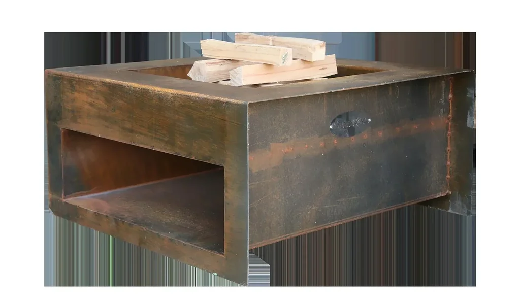 Feuerschale - Bellow mit Holzablage