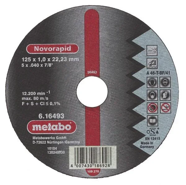 Trennscheiben 125 mm, 10-teilig INOX