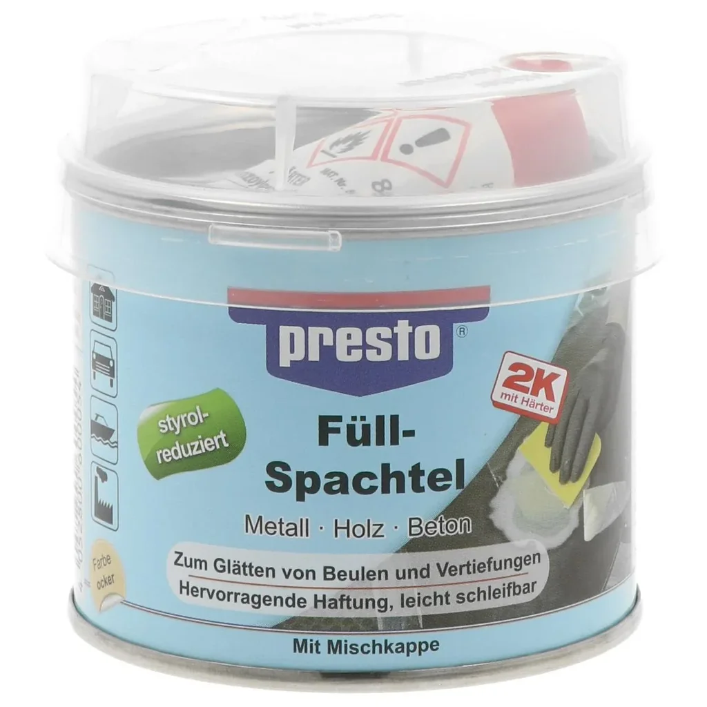 Zwei-Komponenten Polyester-Füll- und Ziehspachtel, 250g