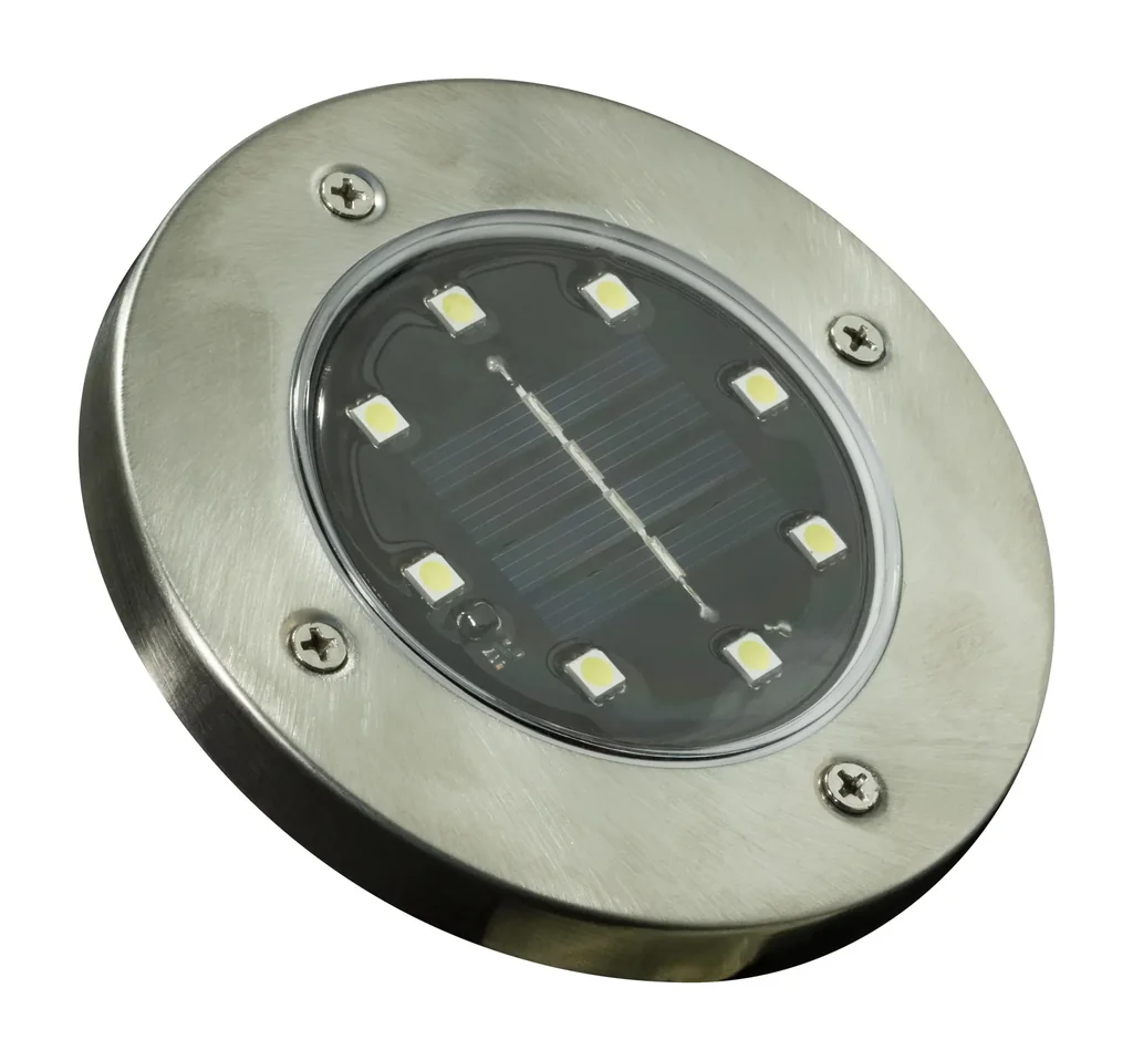 Solar Edelstahl Bodenstrahler - 2er Set