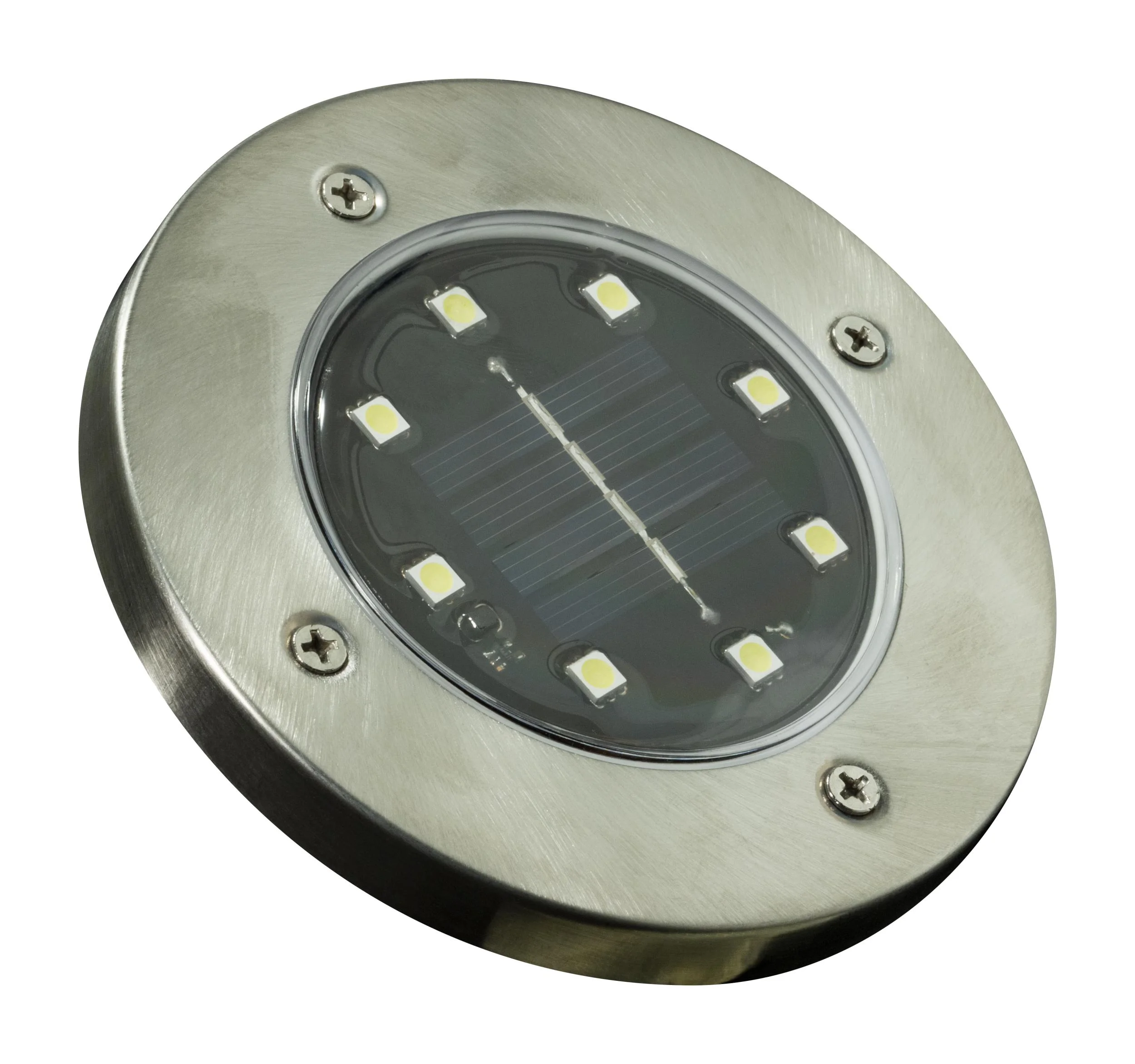 Solar Edelstahl Bodenstrahler - 2er Set