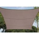 SONNENSEGEL - VIERECK - 5 x 5 m - BRAUNGRAU