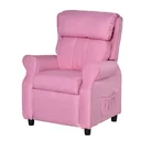 Kindersofa Kindercouch Kindersessel Stuhl Liegesofa verstellbar mit Fußstütze für 3-8 Jahre Jungen und Mädchen Rosa 58x5