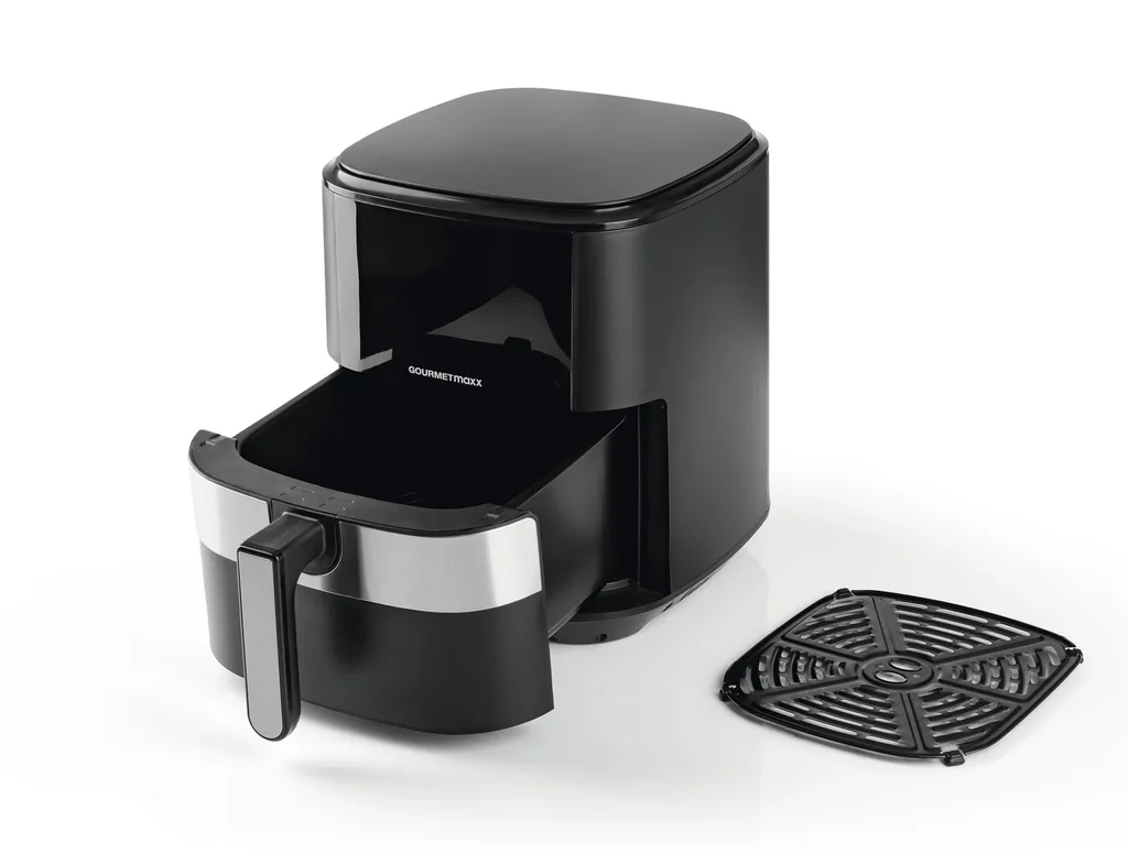 Heißluft-Fritteuse Digital, 6,2 Liter, 1500 Watt, Schwarz