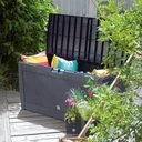 Aufbewahrungsbox Anthrazit 119x48x60cm