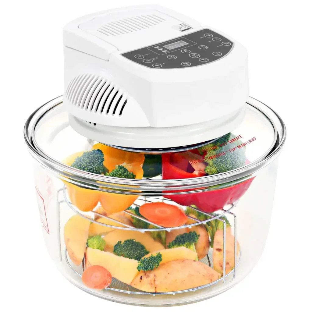 Umluftofen mit Erweiterungsring und Zeitschaltuhr 1400 W 17 L