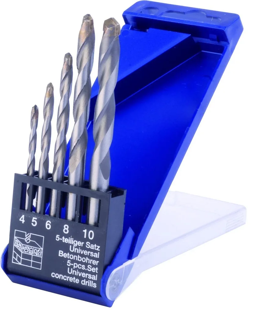 Betonbohrer Satz 5-teilig, 4 - 10 mm