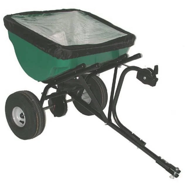 Turfmaster Precision Anhängestreuer 45 kg. Düngerstreuer und Salzstreuer