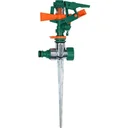 Kreisregner - Rasensprenger auf Metalldorn - 24m - 6 Funktionen