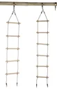 Strickleiter mit 5 Holz-Sprossen und 4 Ringen für eine Schaukel - Höhe von 2,65 m