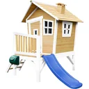 Robin Spielhaus Braun/Weiß - Blaue Rutsche
