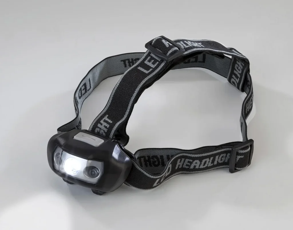 Cree LED Kopflampe 3 Watt mit 2 zusätzlichen roten LEDs