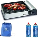 Tragbarer Smart-Gasgrill Tischgrill Campingkocher - inkl. 2 Gasflaschen