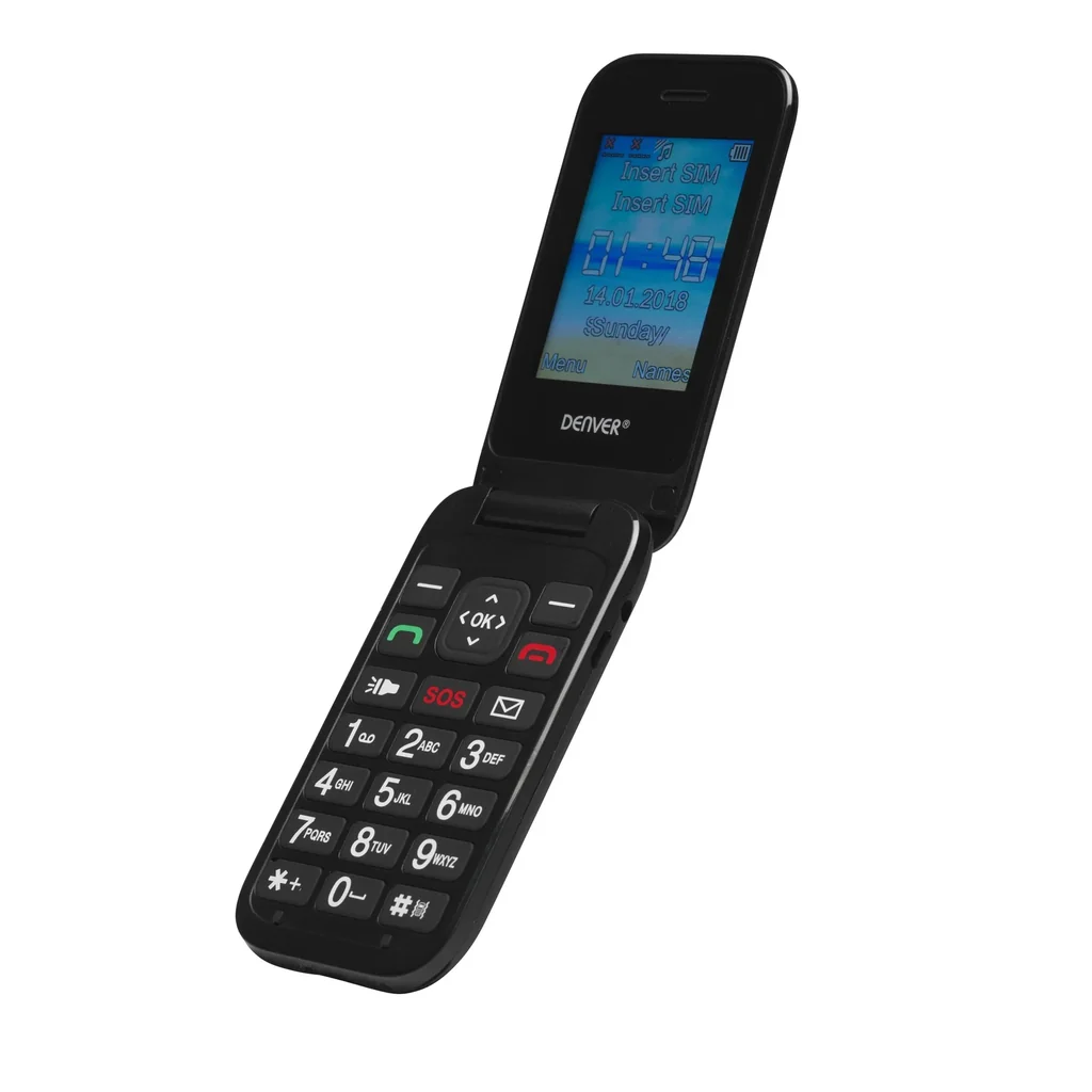 Hochwertiges Klapphandy mit 2,4" Farbdisplay