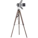 Stehlampe Dreibein Stehleuchte höhenverstellbar 103-146cm Urban E14 Silber