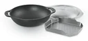 Wok - Gourmet BBQ System inklusive Deckel und Dünsteinsatz