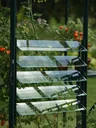 Lamellen-Wandfenster, smaragd, mit ESG 3mm