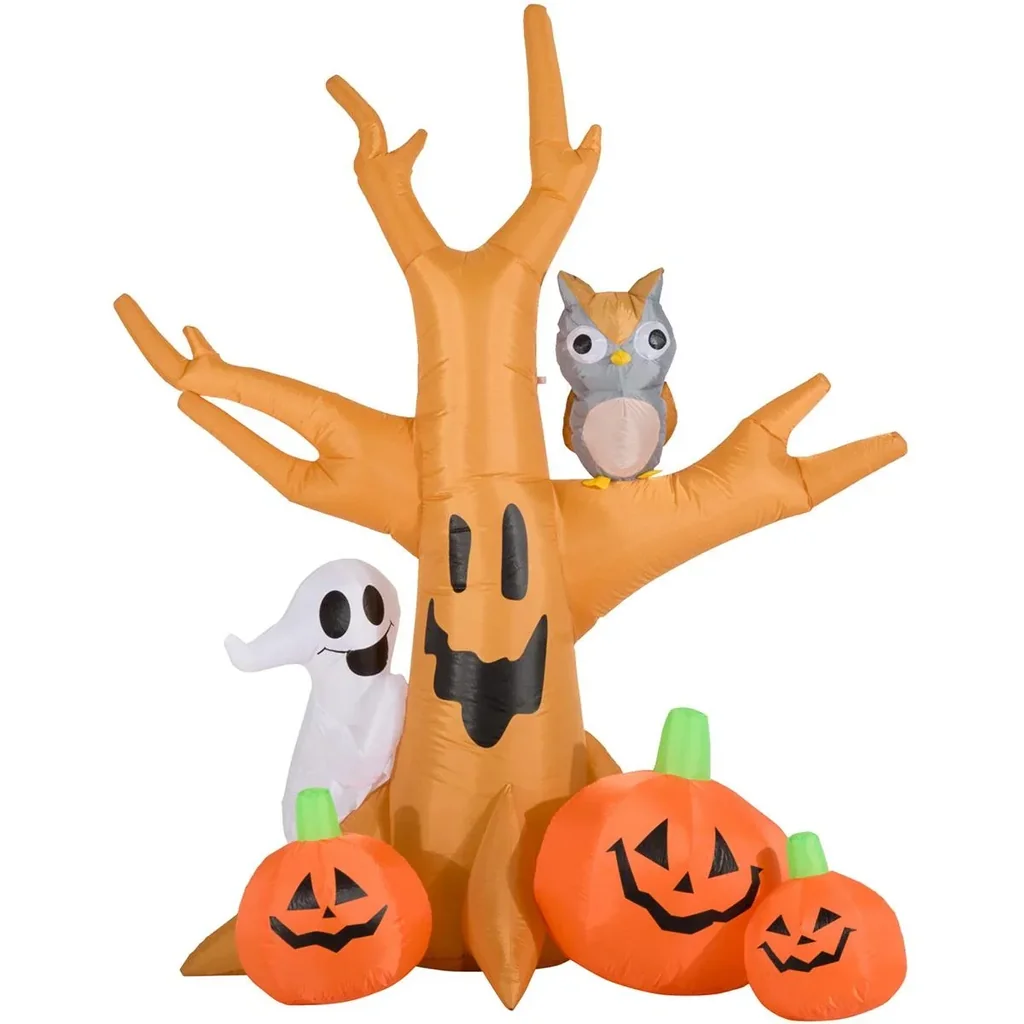 Halloween Spukbaum mit Beleuchtung natur