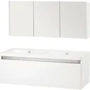 Badezimmermöbel Stripe 120cm - Weiss