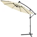 Sonnenschirm Haiti mit LED-Beleuchtung kippbare Creme - Ø 3m