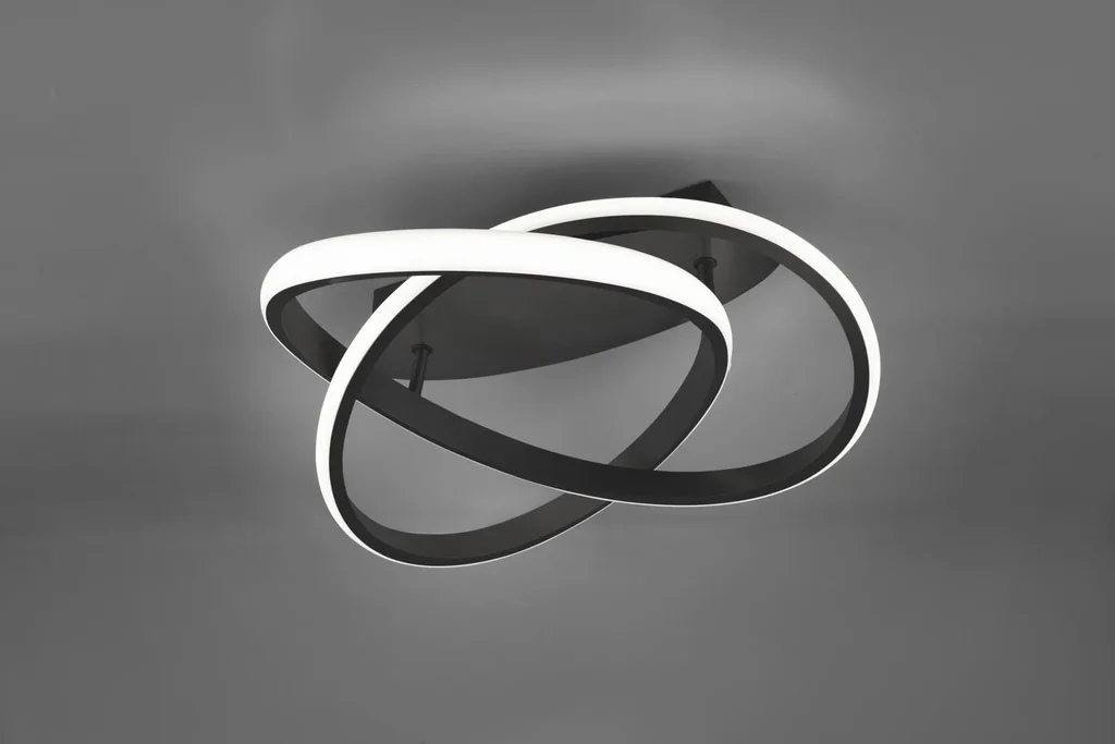 LED-Deckenleuchte COURSE, 18 W, 2400 lm, 3000K, Switch Dimmer, schwarz matt