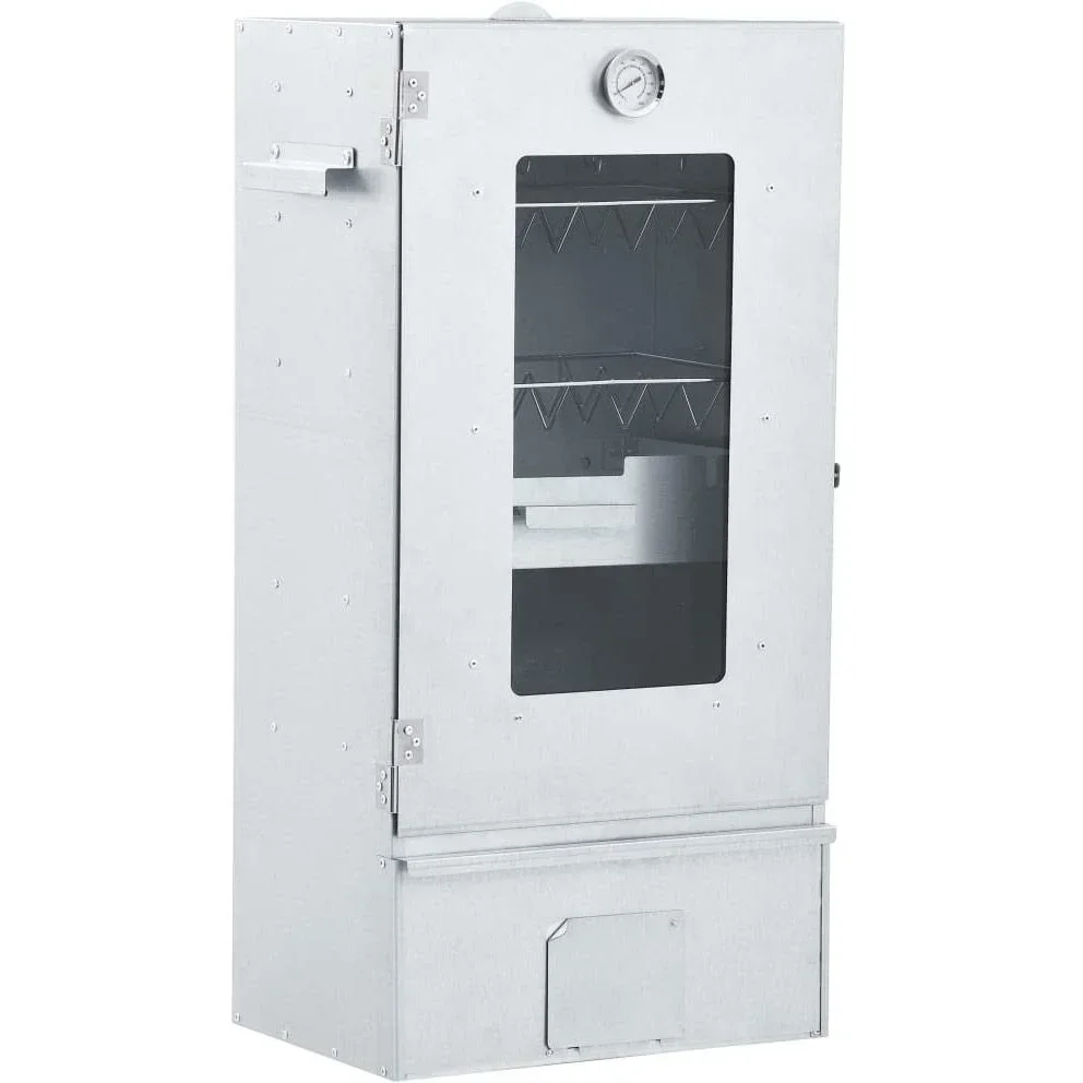 BBQ-Smoker mit 1 kg Holzchips 44,5x29x83 cm