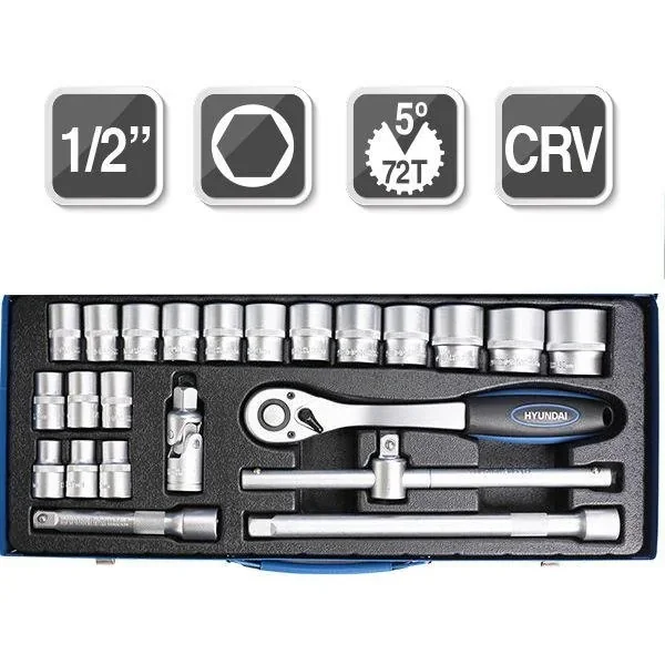 Profi-Werkzeugsatz 1/2" 24-teilig
