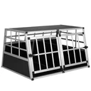 Hundetransportbox XL 98x70x51cm Aluminium