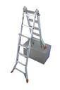 Gelenk Teleskopleiter Alu, 4 x 5 Sprossen