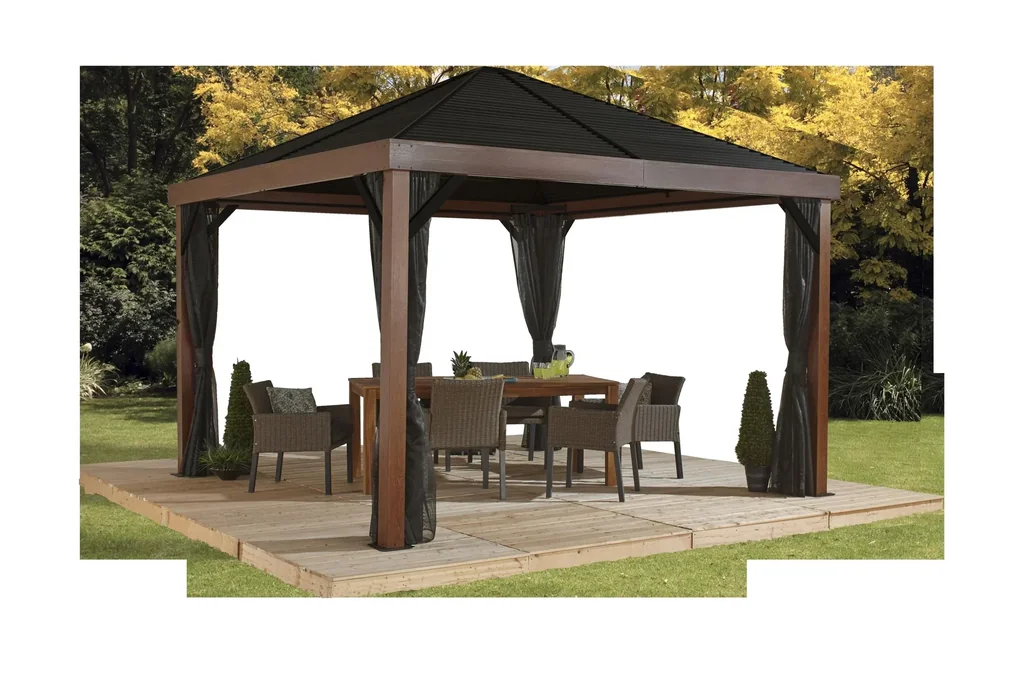 Pavillon Valencia 12 x 12 Holz-Edition