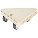 Transporthilfe MM 1313, 14 x 14 x 14 x 4,5 mm, softe Rollen Ø 20 mm, Multiplexplatte Birke FSC®, Tragkraft 100 kg