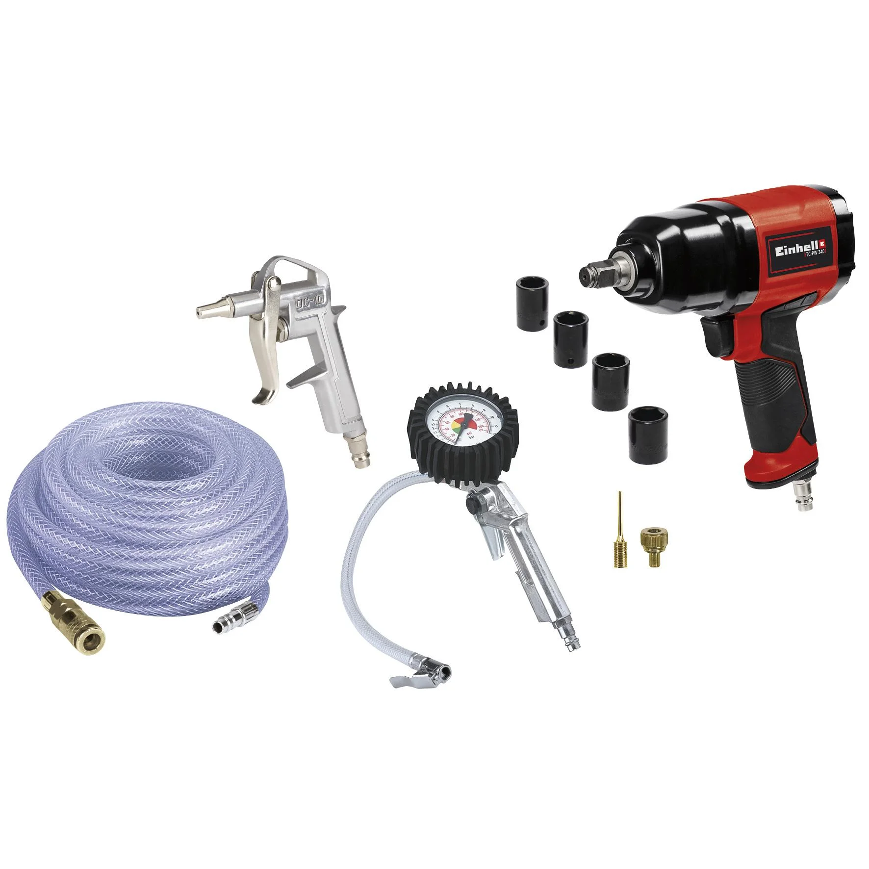 Druckluftzubehör-Set, 10-teilig