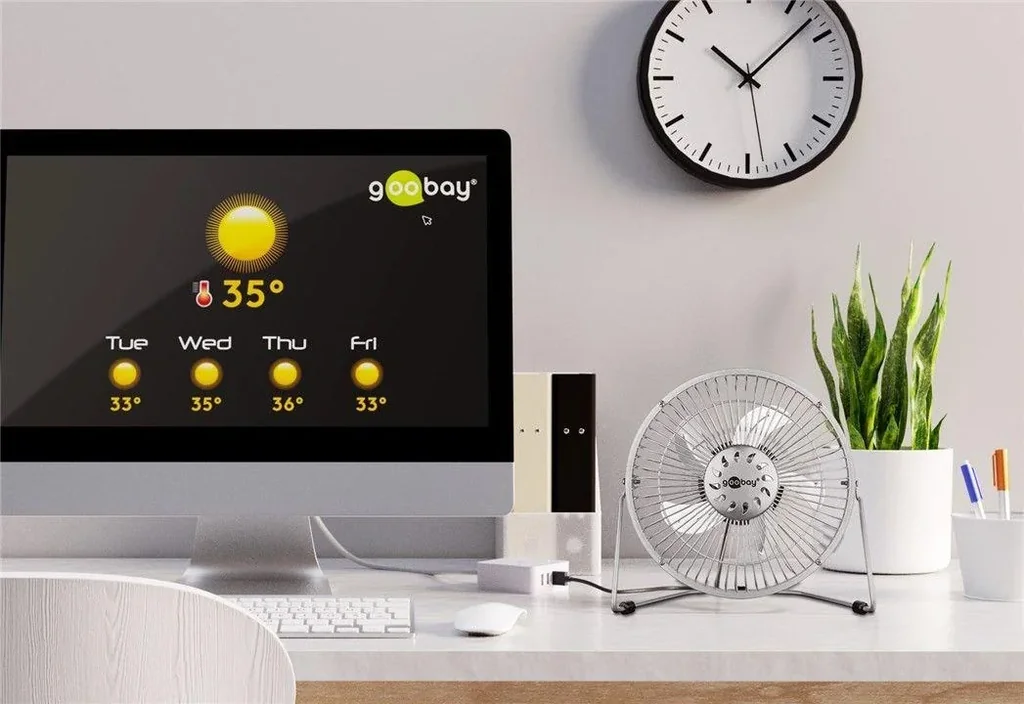 8 Zoll USB Ventilator für den Schreibtisch