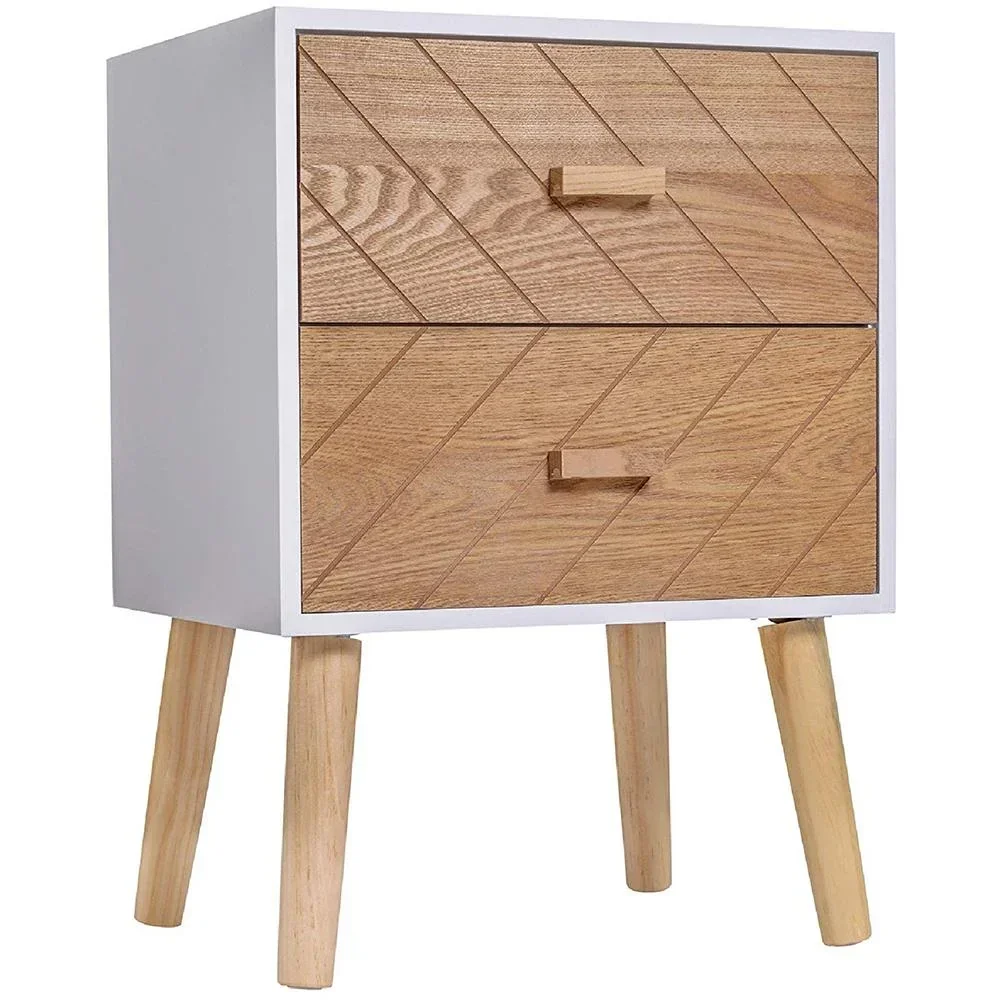 Nachtkommode mit 2 Schubladen