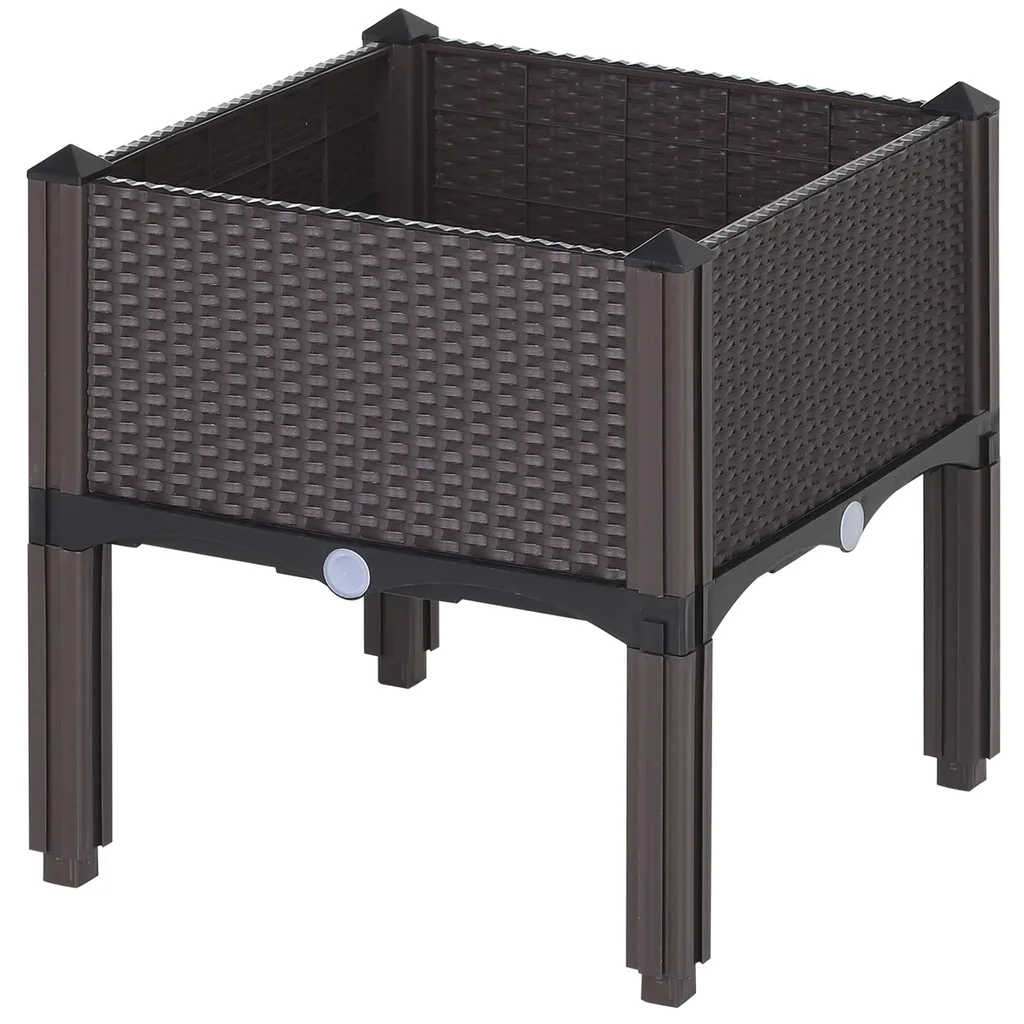 Hochbeet in Rattan-Optik