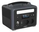 Powerstation mit LED Lampe, AC Steckdosen, Autosteckdose und USB, 600 Watt